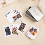 Carte da gioco personalizzate con foto, nome e data - Regalo per anniversari di matrimonio e compleanni per coppie, amici e famiglia