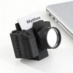 Personalizado 3D Impreso Cámara Forma Titular de la Tarjeta de Negocios Placa con Nombre Escritorio Decoración Cumpleaños Regalo para Fotógrafos Entusiastas de la Fotografía