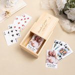 Carte da gioco personalizzate con foto, nome e data - Regalo per anniversari di matrimonio e compleanni per coppie, amici e famiglia