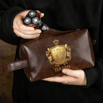 Trousse de toilette personnalisée en cuir PU avec initiale et nom Accessoires de voyage Cadeau d'anniversaire pour homme