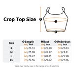 Personalized Multicolor Text Spaghetti Strap Sports Bra Crop Top with Chest Pads Team Game Day Gift for Girl