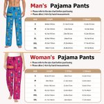Personalized 1-12 Face Photos Simple Kid Line Drawing Pajama Pants with Name and Pockets Daily Wear Birthday Gift for Grandparents Parents Family