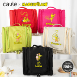 Spersonalizowana wodoodporna wisząca kosmetyczka Marsupilami z imieniem i lusterkiem do użytku w podróży Prezent urodzinowy dla dzieci | Callie × Marsupilami®