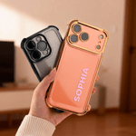 Personalised Colour-Blocked Name Anti-Collision Soft Silicone Phone Case for iPhone or Samsung Daily Use Birthday Gift for Her