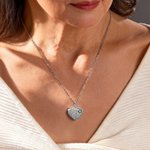 Personalisierte Herz-Medaillon Halskette mit Foto und Geburtsstein | aufklappbar | Schmuck | Jahrestag Geburtstag Valentinstag Geschenk für Frauen