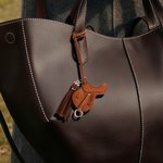 Personalized Saddle Design PU Leather Bag Charm Ornament with Name and Tassel Horseback Riding Birthday Gift for Horse Riders Lovers