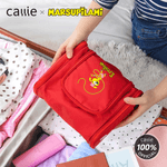 Spersonalizowana wodoodporna wisząca kosmetyczka Marsupilami z imieniem i lusterkiem do użytku w podróży Prezent urodzinowy dla dzieci | Callie × Marsupilami®