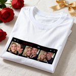 Gepersonaliseerde fotolijst gezichtsfoto's pyjama voor volwassenen Set met namen en datum Dagelijks dragen Valentijnsdag Verjaardagsgeschenk voor koppel