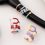 Personalised Multicolor Name Birthstone Stethoscope ID Tag Medical Accessory Nurse Day Appreciation Graduation Gift for Nurse Doctor Medical Student
