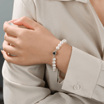 Personalizada Foto Proyección Perla Pulsera Dainty Joyería Cumpleaños Día de San Valentín Aniversario Regalo para Mamá Novia Hermana