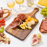 Personalised Engraved Photo Design Wood Charcuterie Chopping Board with Handle and Name Home Decor Birthday Wedding Gift for Family