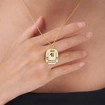 Personalisierte Eishockey-Jersey Halskette mit Namen und Nummer aus Messing zierlicher Schmuck Winterspiele Geschenk für Teams Eishockey-Liebhaber