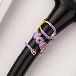 Personalised Multicolor Name Birthstone Stethoscope ID Tag Medical Accessory Nurse Day Appreciation Graduation Gift for Nurse Doctor Medical Student