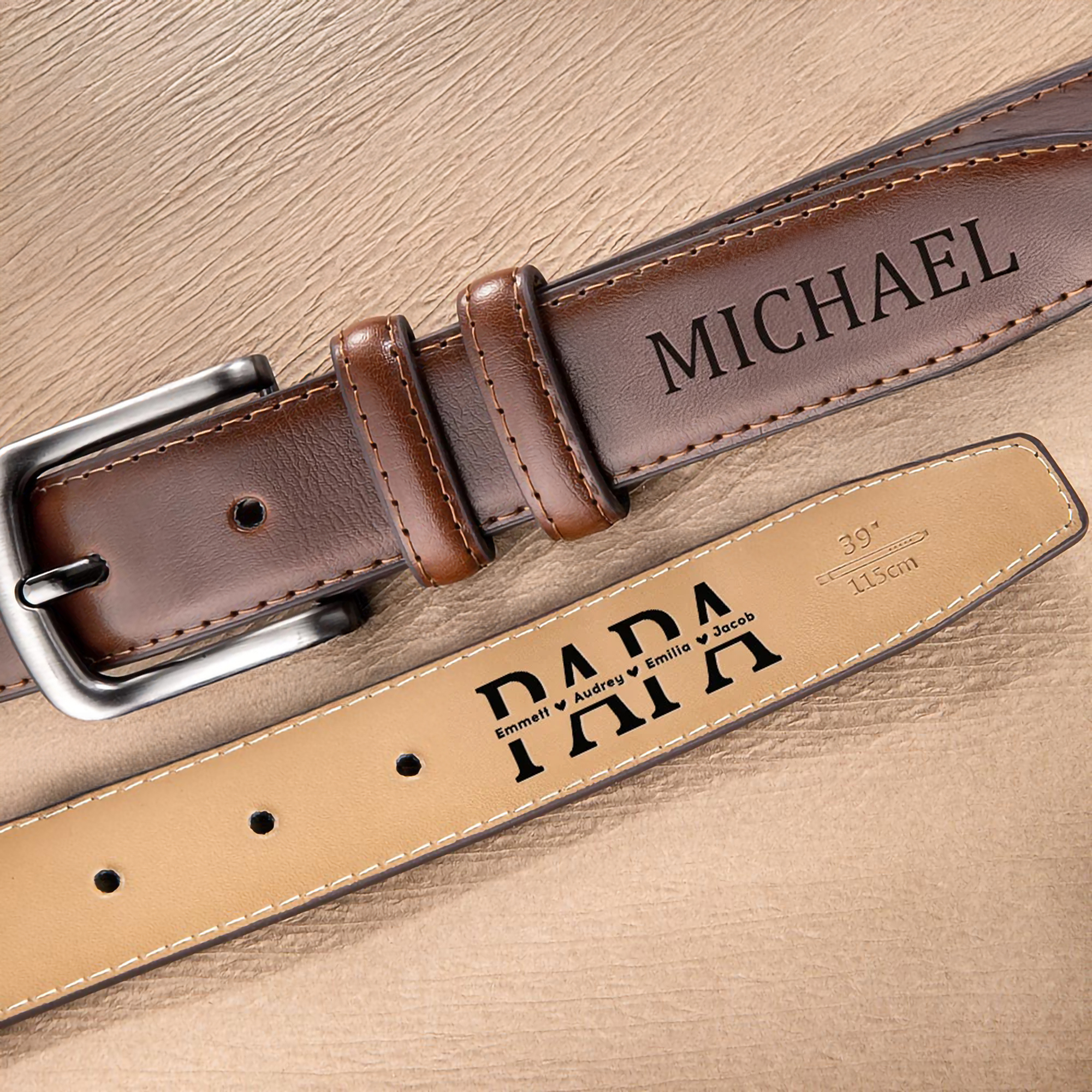 Ceinture Homme en Cuir Personnalisée