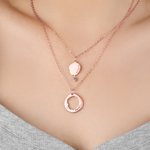 Personalised Kid Profile Silhouette Birthstone Necklace Dainty Jewellery with Name Birthday Anniversary Gift for Mom