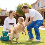 Gepersonaliseerde fotolijst gezichtsfoto's pyjama voor volwassenen Set met namen en datum Dagelijks dragen Valentijnsdag Verjaardagsgeschenk voor koppel