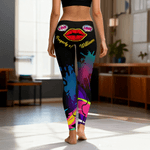 Henkilökohtainen Rakkaus Punainen Lip Stretch Leggingsit Jooga housut nimi Ystävänpäivä Vuosipäivä lahja vaimo tyttöystävä