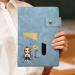 Carnet de notes A5 personnalisé avec pochette et nom Cadeau d'anniversaire pour la famille, les amis et les rats de bibliothèque