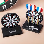 Soporte para dardos personalizado con patrón de diana impresa en 3D y base para 3 dardos regalo de cumpleaños y decoración para amantes de los dardos