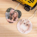 Personalised Car Air Freshener Ornament Photo Fragrance Car Interior Decor Valentine's Day Memorial Gift for Couple Friend