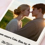 Personalisiertes Baustein Puzzle aus ABS-Material in drei Größen mit 1-6 Fotos und Text Valentinstag Jahrestag Geschenk für Paare