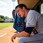 Toalla deportiva personalizada con silueta de personaje de béisbol fútbol con nombre, número y pinza para colgar Día del partido Regalo de cumpleaños para los amantes del deporte