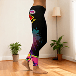 Henkilökohtainen Rakkaus Punainen Lip Stretch Leggingsit Jooga housut nimi Ystävänpäivä Vuosipäivä lahja vaimo tyttöystävä