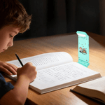 Personalised Cartoon Reading Character Adjustable Rotatable Rechargeable Clip LED Reading Lamp with Name Birthday Gift for Book Lovers Bookworms