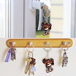 Personalized Cartoon Black Character Acrylic Keychain with Name Daily Use Valentine's Day Anniversary Gift for Couple