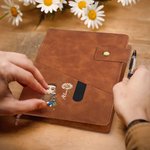 Carnet de notes A5 personnalisé avec pochette et nom Cadeau d'anniversaire pour la famille, les amis et les rats de bibliothèque