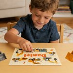 Personalized Construction Truck Jigsaw Puzzles with Name Educational Toy Home Decor Birthday Gift for Boys Kids