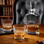 Personalized Name and Text Whiskey Decanter Birthday Father's Day Gift for Whiskey Lovers