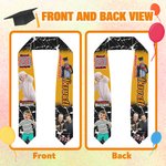 Etole de graduation personnalisée avec photo multicolore et texte Class of 2026 Cadeau de graduation pour les gradués unisexes