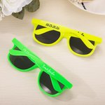 Personalisierte mehrfarbige Sonnenbrille mit Text Gravur 10er Set Hochzeit Junggesellenabschied Party Foto-Requisiten für Klub Verrein Party-Liebhaber