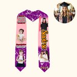 Etole de graduation personnalisée avec photo multicolore et texte Class of 2026 Cadeau de graduation pour les gradués unisexes