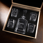 Personalized Name and Text Whiskey Decanter Birthday Father's Day Gift for Whiskey Lovers