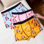 I Sucked It So Its Mine - Personalized Love Hearts Face Photo Boxer Brief