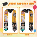 Etole de graduation personnalisée avec photo multicolore et texte Class of 2026 Cadeau de graduation pour les gradués unisexes