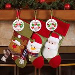 Gepersonaliseerde Friend Is Tied Together With Heartstrings Keramisch Kerstboom Ornament met Naam Jaar Kerst Decor Vriendschap Gift voor Vrienden