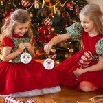 Gepersonaliseerde Friend Is Tied Together With Heartstrings Keramisch Kerstboom Ornament met Naam Jaar Kerst Decor Vriendschap Gift voor Vrienden