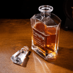 Personalized Name and Text Whiskey Decanter Birthday Father's Day Gift for Whiskey Lovers