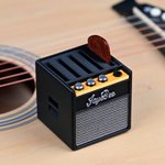 Personalised 3D Printing Retro Guitar Amp Shape Guitar Picks Holder Plectrum Storage Box with Name Birthday Gift for Musician Guitar Player