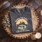 Personlig Humoristisk Text Fiskmönster T-shirt Sweatshirt Hoodie med Namn Dagligt Bruk Födelsedag Fars Dag Present till Pappa Fiskeälskare