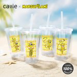 Bicchiere in acrilico personalizzato da 16 oz con nome e coperchio Regalo di compleanno per gli amici Callie × Marsupilami®