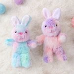 Giocattolo di peluche coniglietto di peluche personalizzato con nome e anno, riempitivo per cesto pasquale e regalo di compleanno per bambini
