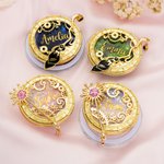 Personalised Acrylic Magsafe Phone Grip Stand Holder Magic Witch Glitter Design with Name Birthday Gift for Women Friends