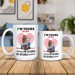 Personalized I'm Yours No Returns or Refunds Ceramic Mug with Names and Year Valentine's Day Gift for Couple