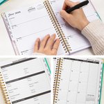 Planificador personalizado de dibujos animados de personajes médicos 2026 Cuaderno de espiral A5 con nombre y páginas semanales y mensuales para planificador Regalo de cumpleaños para enfermera doctor