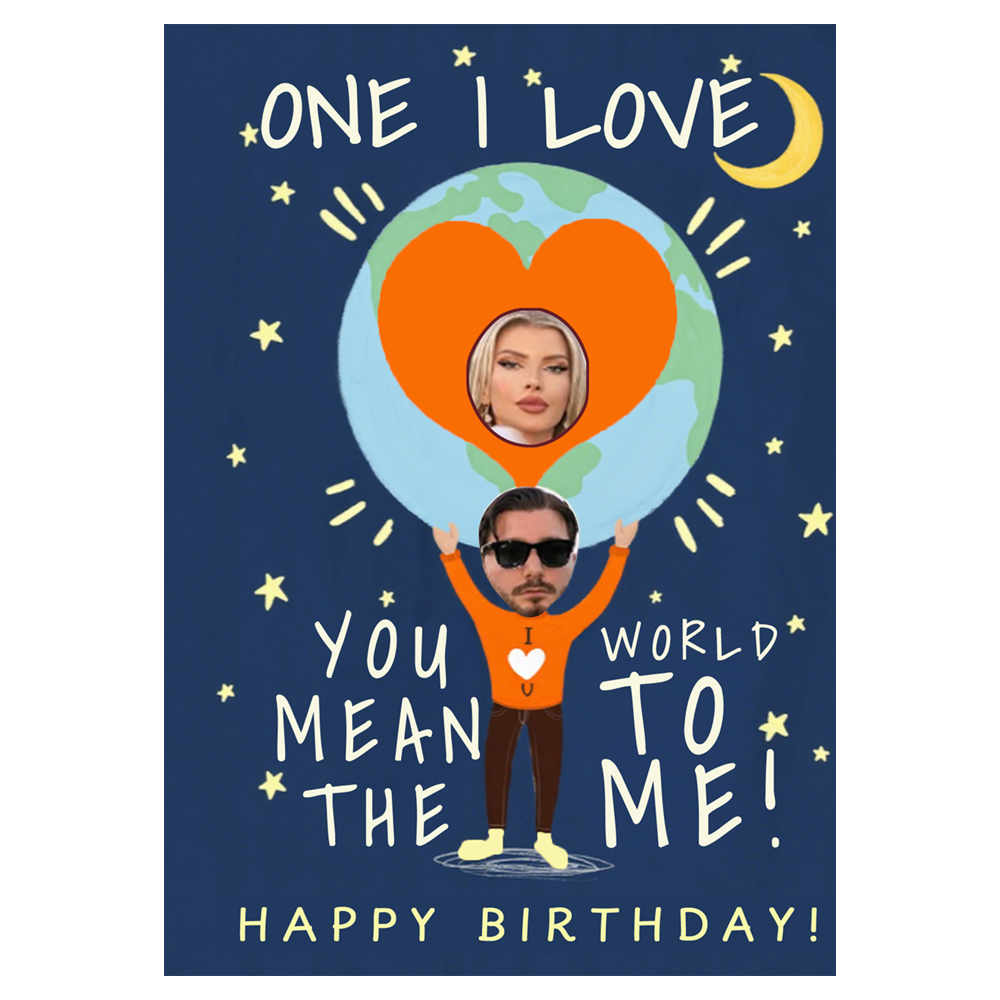 You Mean the World to Me Birthday Ecard