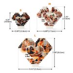 Personliga foton Collage Hjärtformade byggstenar Pussel med namn Heminredning Födelsedag Jubileum Present till familj Vänner